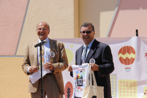 Bert Lubin, MD, and Jorge Gutierrez, MD, introduced the campaign to a crowd of parents at an Oakland gathering.