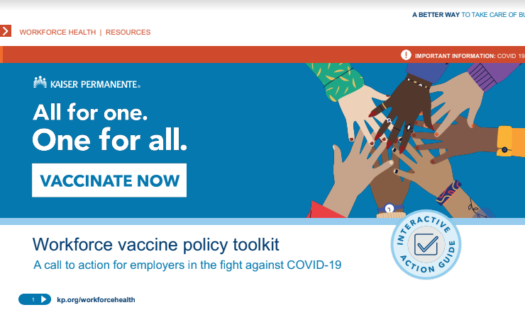 Workforce Vaccine Policy Toolkit (Kaiser Permanente)